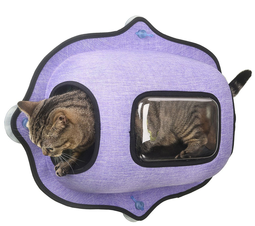 Pet Life ® 'Purr-view' See-through Suction Cup Kitty Cat Lounger and Bed - P's One-Stop Shop 