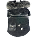 Pet Life ® 'Ruff-Choppered' Denim Fashioned Wool Dog Coat Jacket - P's One-Stop Shop 