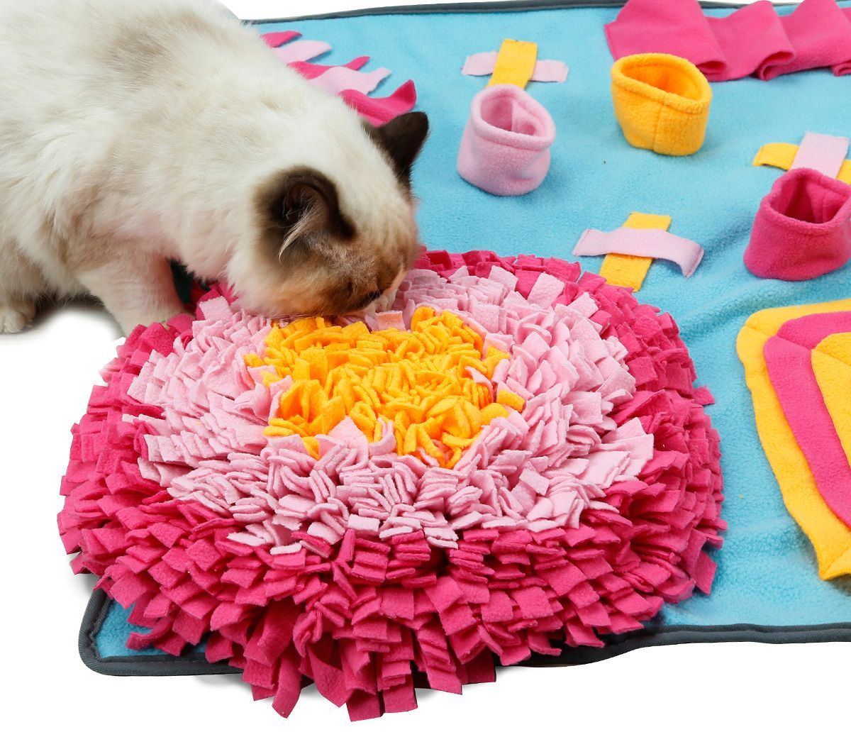 Pet Life ® 'Sniffer Snack' Interactive Feeding Pet Snuffle Mat - P's One-Stop Shop 
