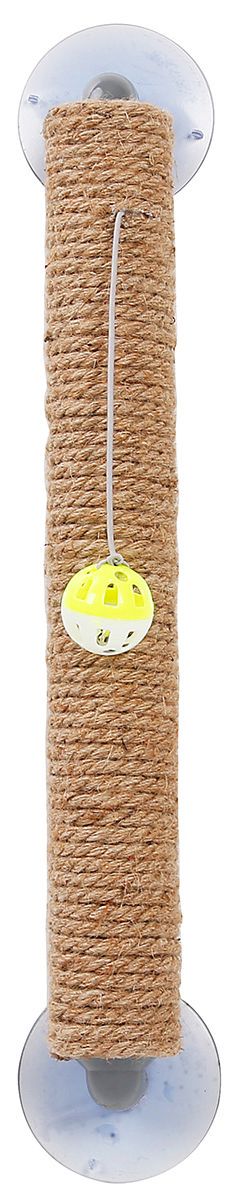 Pet Life ® 'Stick N' Claw' Sisal Rope and Toy Suction Cup Stick Shaped Cat Scratcher - P's One-Stop Shop 