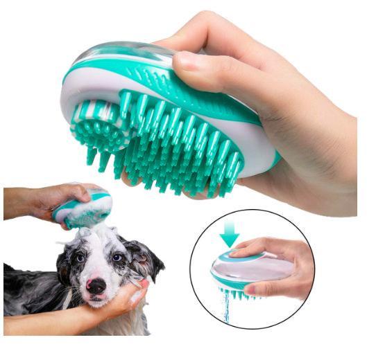 Pet Life ® 'Swasher' Shampoo Dispensing Massage and Bathing Brush - P's One-Stop Shop 