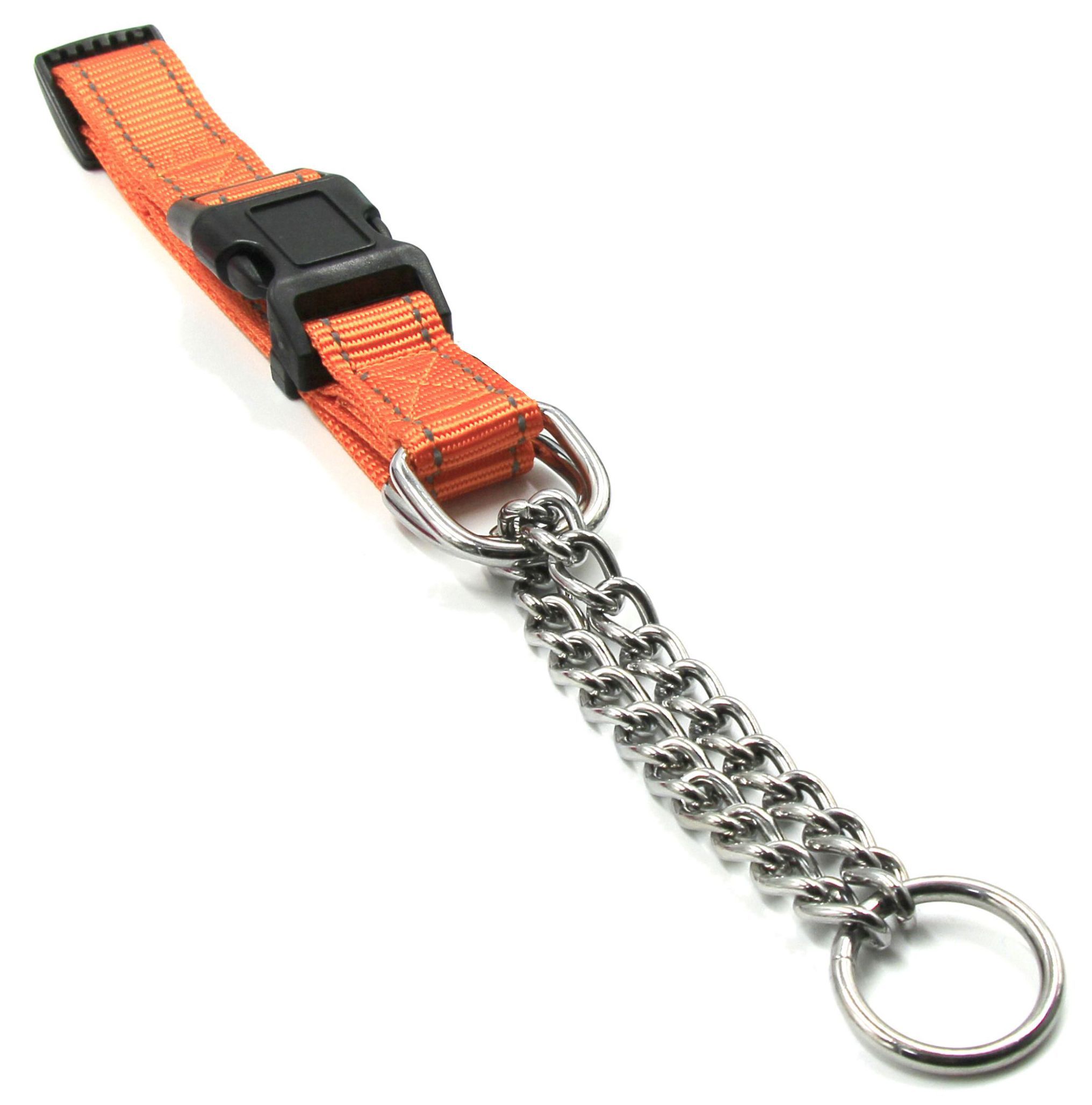 Pet Life ® 'Tutor-Sheild' Martingale Safety and Training Chain Dog Collar - P's One-Stop Shop 