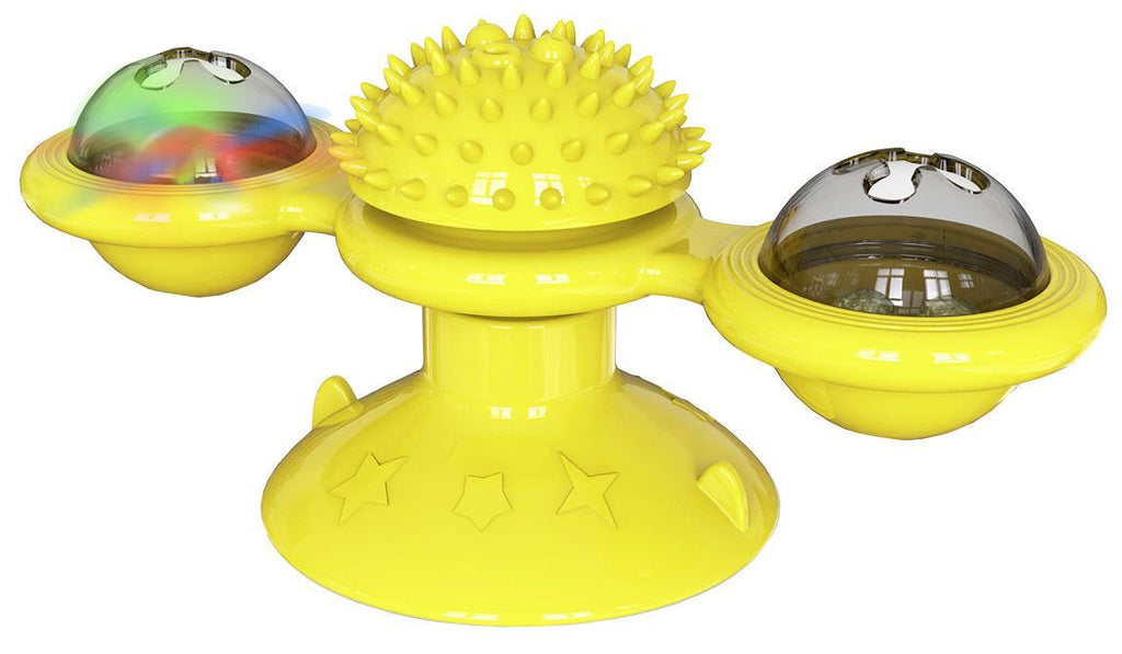 Pet Life ® 'Windmill' Rotating Suction Cup Spinning Cat Toy - P's One-Stop Shop 