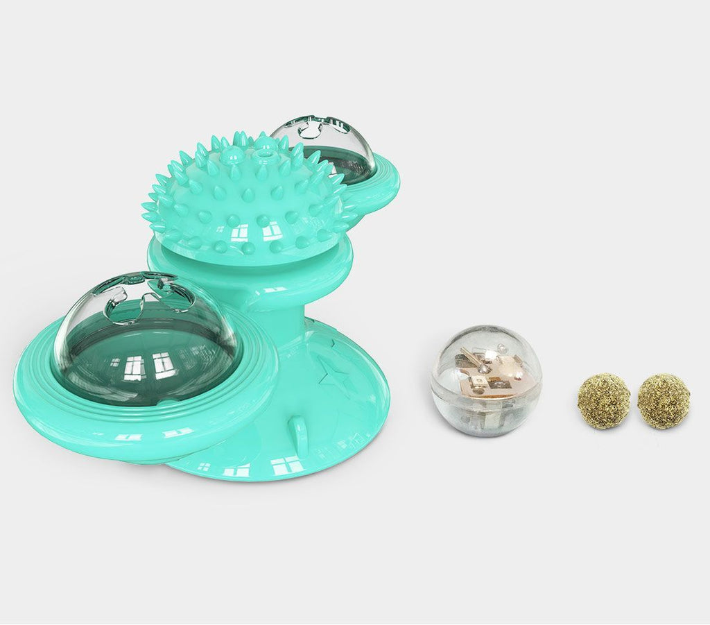 Pet Life ® 'Windmill' Rotating Suction Cup Spinning Cat Toy - P's One-Stop Shop 