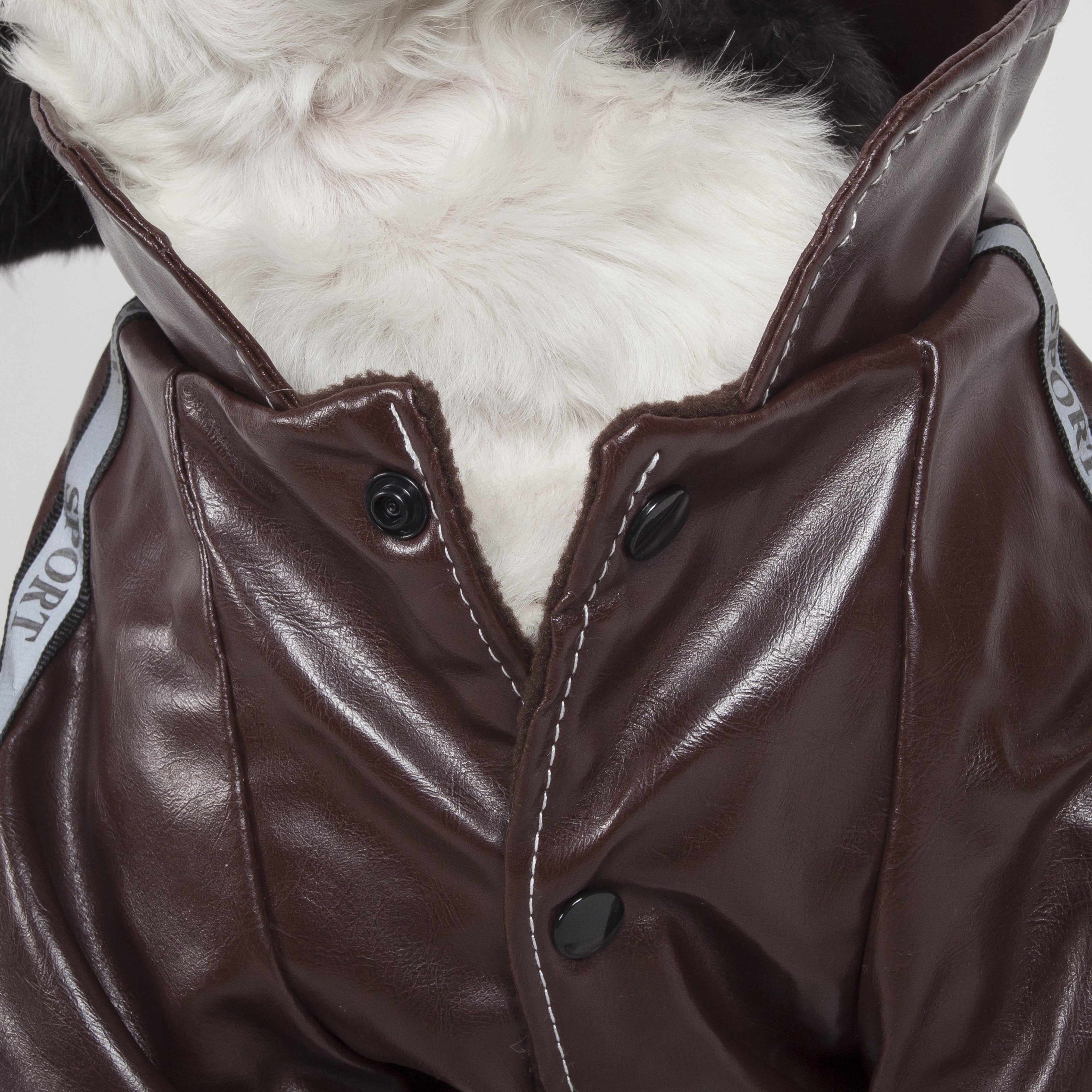 Pet Life ® 'Wuff-Rider' Fashion Suede Stitched Dog Jacket - P's One-Stop Shop 