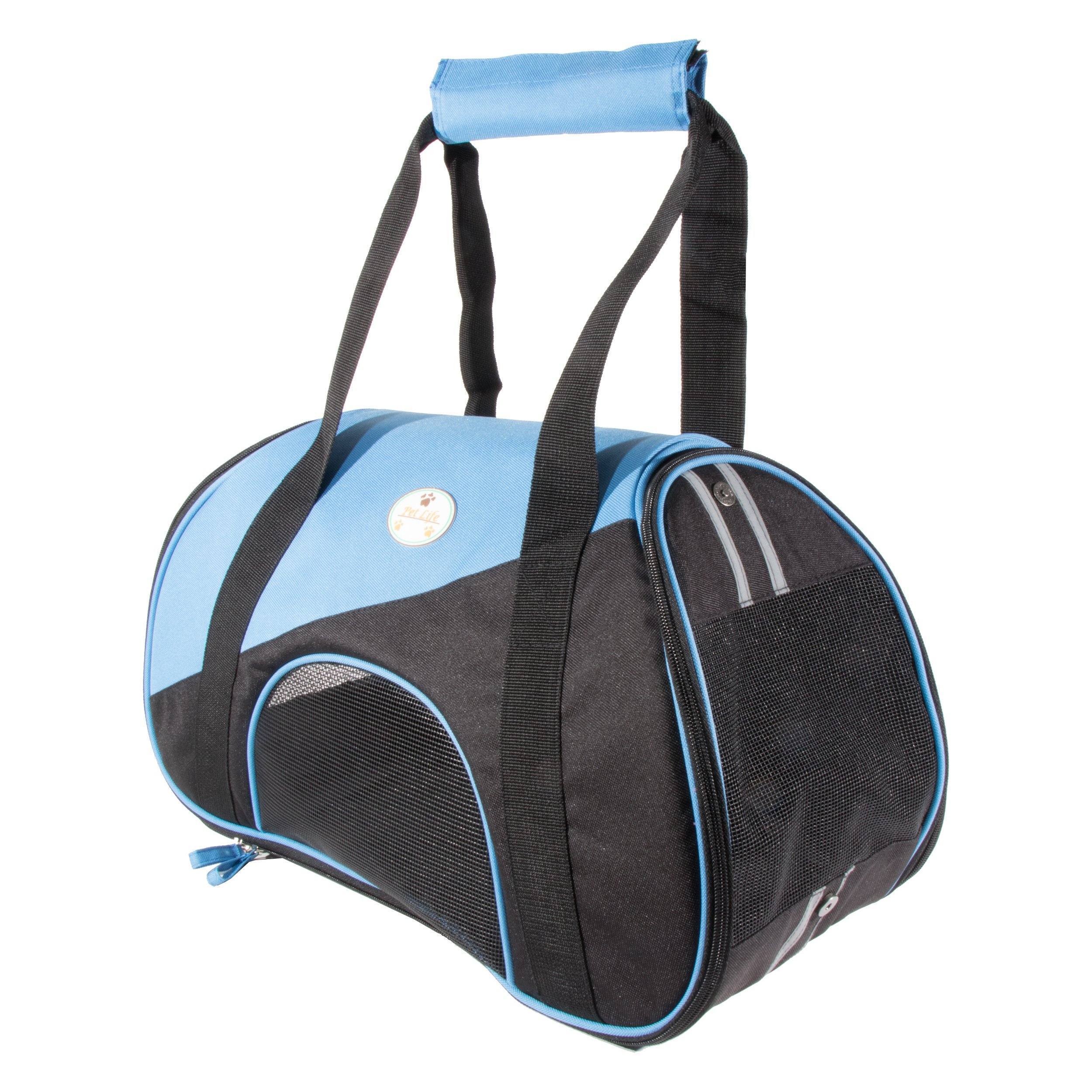 Pet Life ® 'Zip-N-Go' Airline Approved Contoured Fashion Designer Pet Dog Carrier - P's One-Stop Shop 