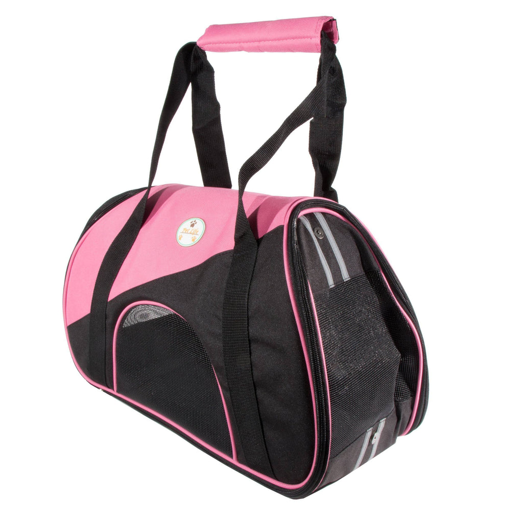 Pet Life ® 'Zip-N-Go' Airline Approved Contoured Fashion Designer Pet Dog Carrier - P's One-Stop Shop 
