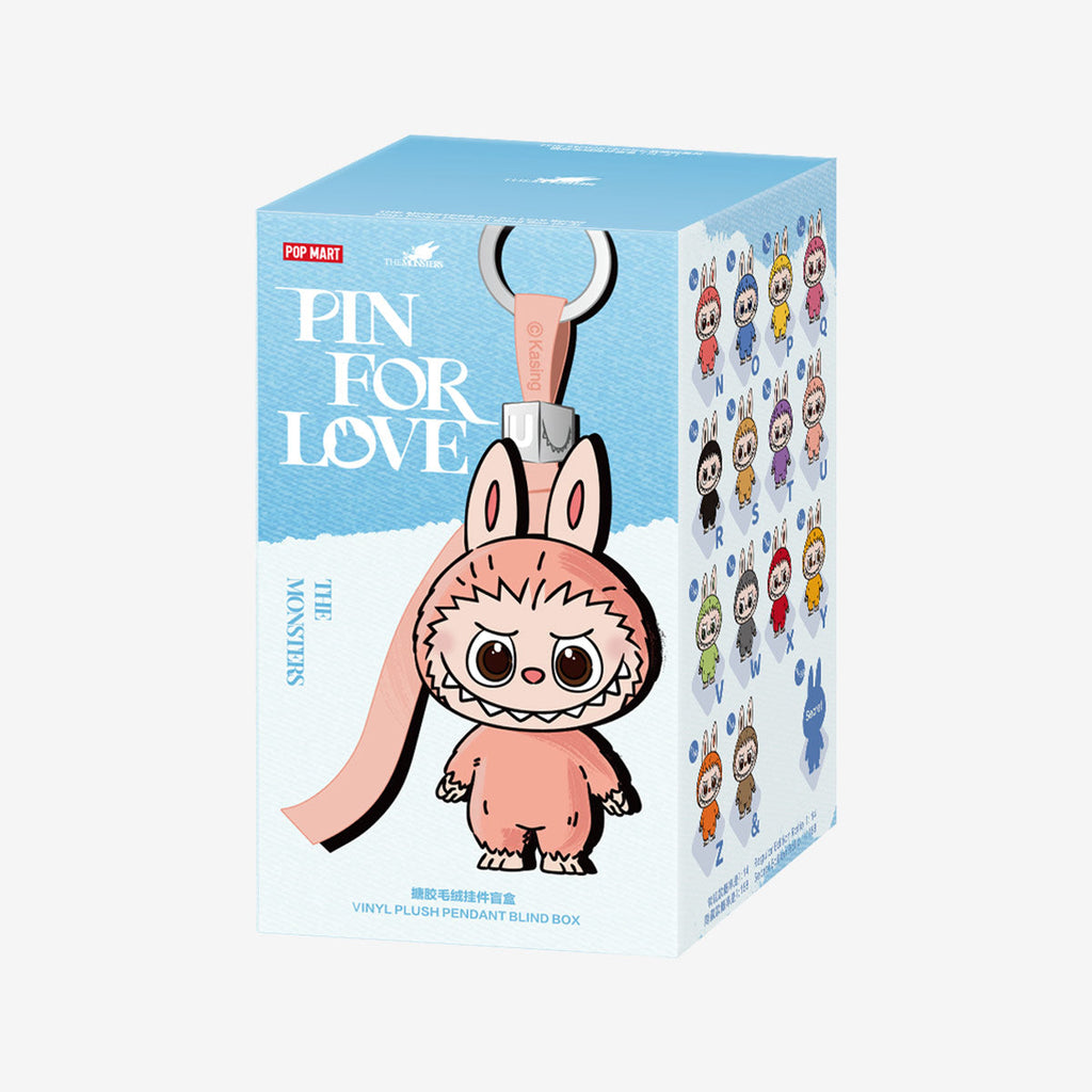 Pop Mart Labubu Pin for Love Series Blind Box (N-Z) Blue - P's One-Stop Shop 