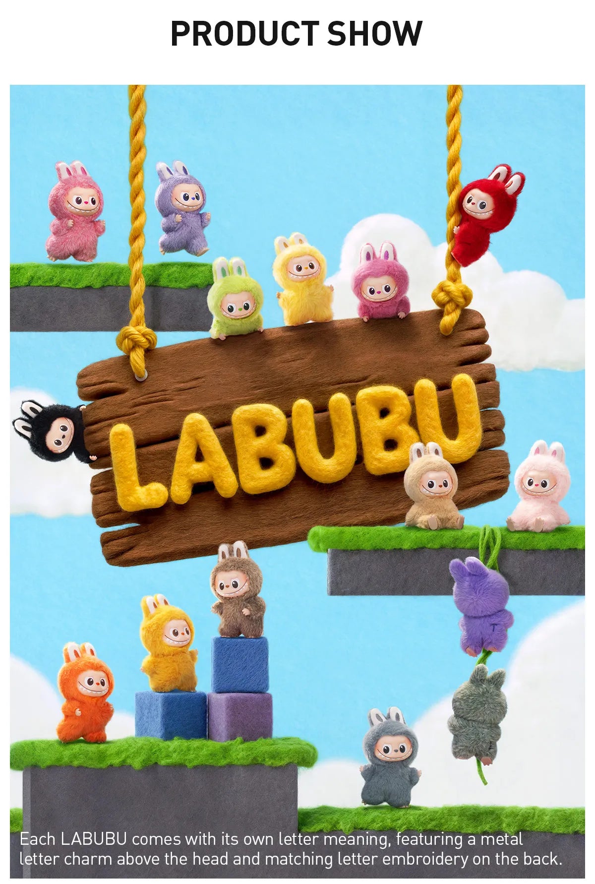 Pop Mart Labubu Pin for Love Series Blind Box (N-Z) Blue - P's One-Stop Shop 