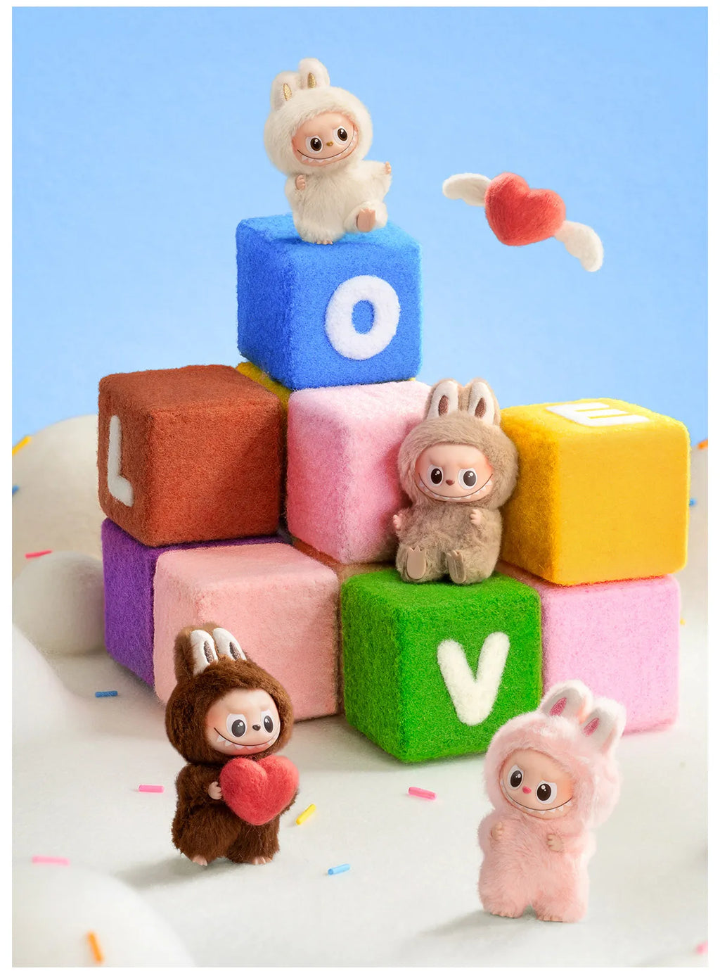 Pop Mart Labubu Pin for Love Series Blind Box (N-Z) Blue - P's One-Stop Shop 
