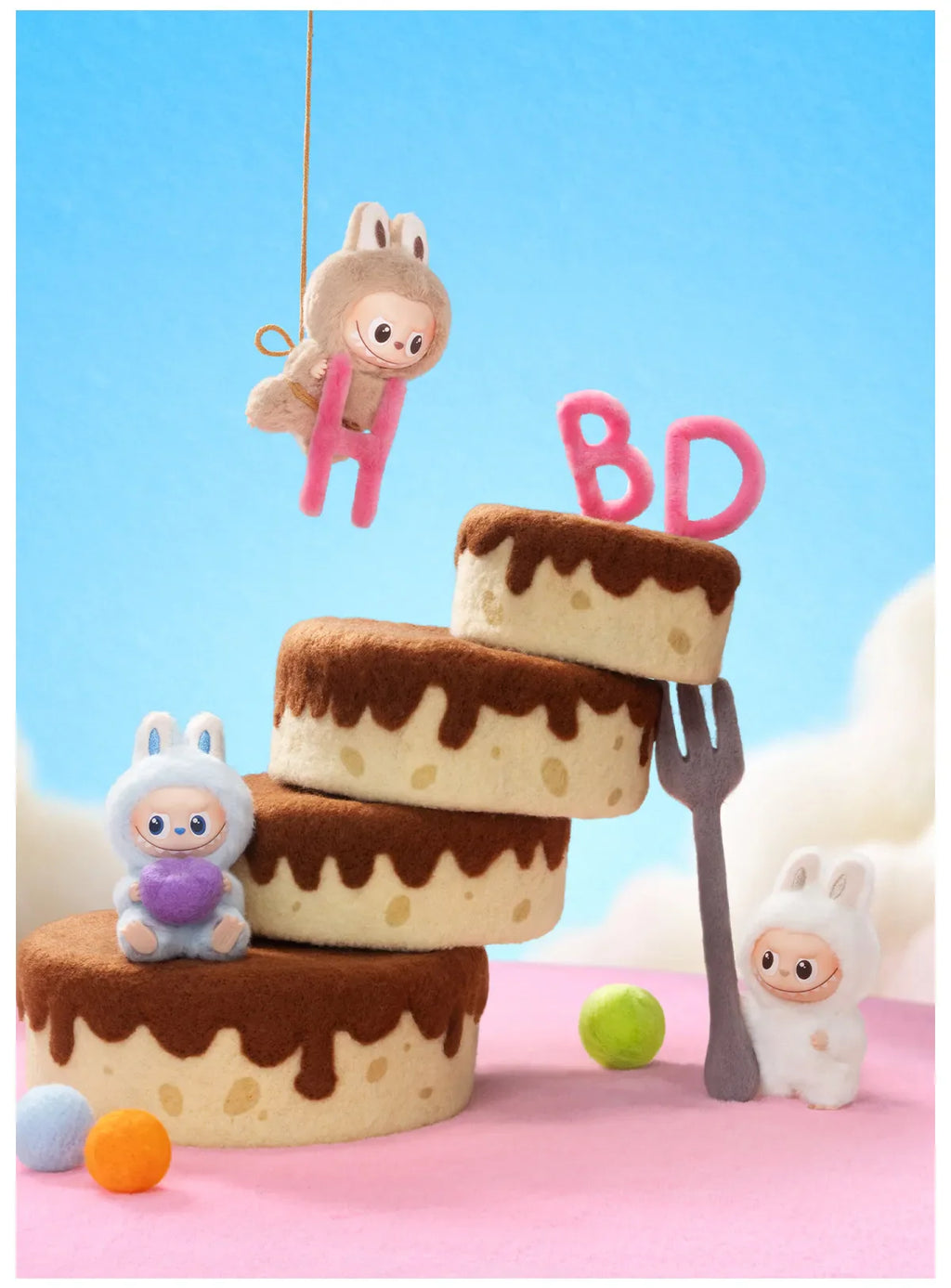 Pop Mart Labubu Pin for Love Series Blind Box (N-Z) Blue - P's One-Stop Shop 
