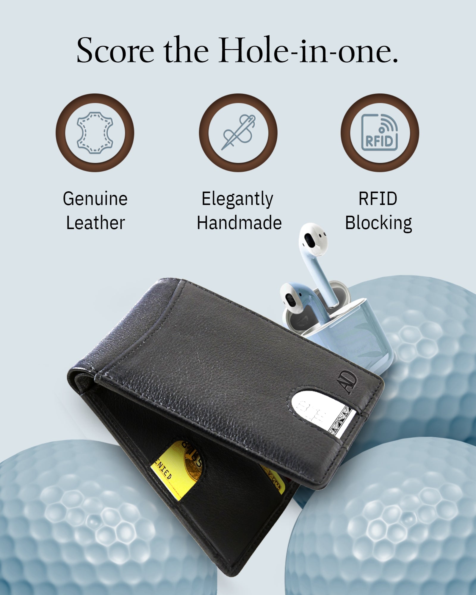 Pull Strap Bifold Wallet - P's One-Stop Shop 