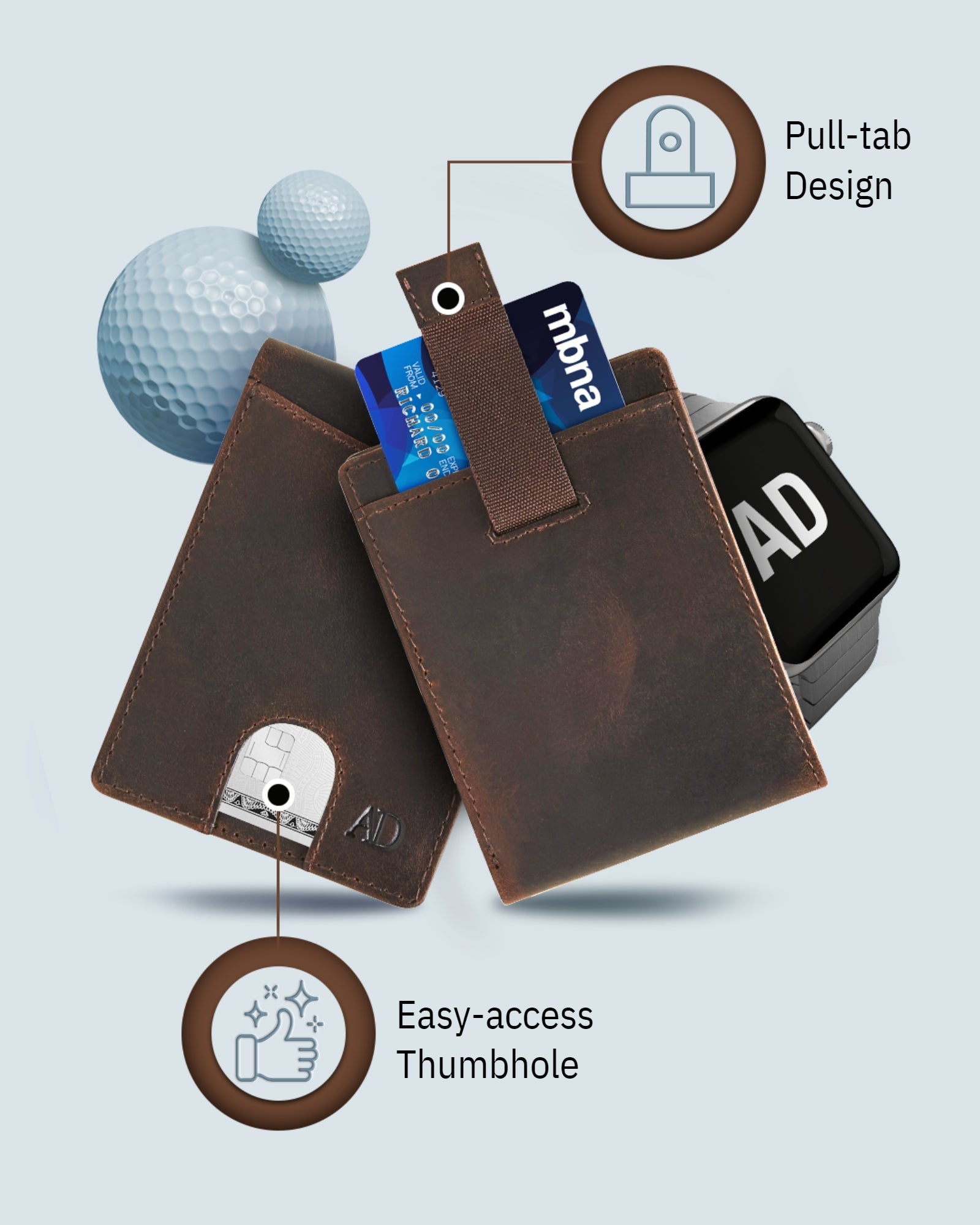 Pull Strap Bifold Wallet - P's One-Stop Shop 