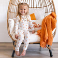 Pumpkin Posie Bamboo Pajamas: Fall Baby & Toddler PJs - P's One-Stop Shop 