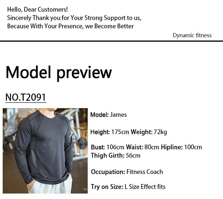 Quick Dry Men's Compression Workout Tee - P's One-Stop Shop 