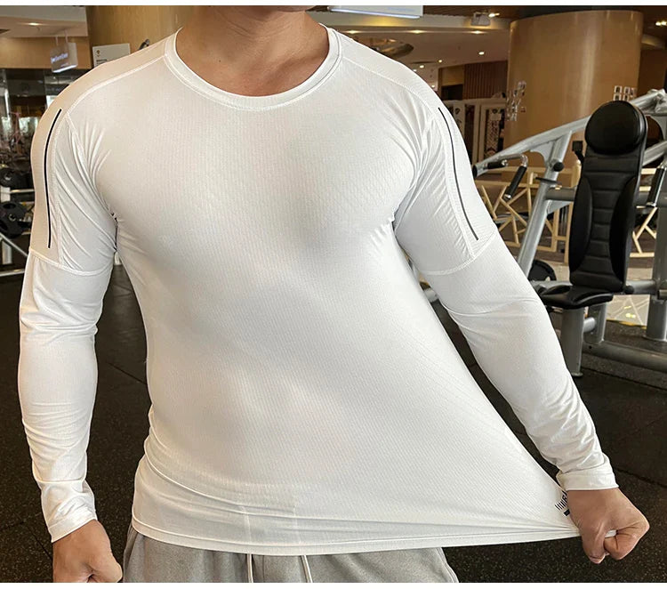 Quick Dry Men's Compression Workout Tee - P's One-Stop Shop 
