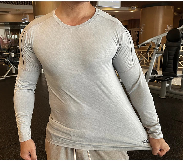 Quick Dry Men's Compression Workout Tee - P's One-Stop Shop 