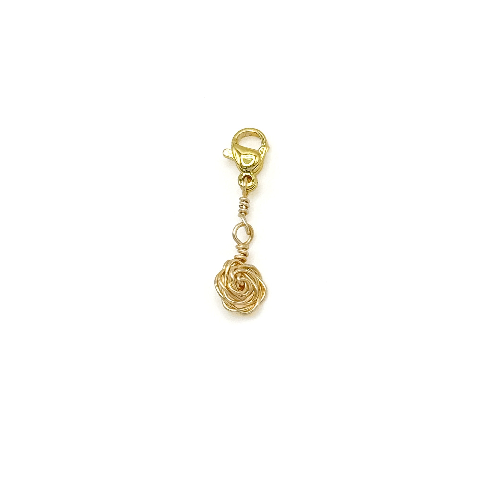 Romantic Hand Wired Rose Charm for Bracelets & Necklaces - P's One-Stop Shop 