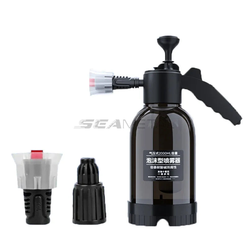 SEAMETAL 2L Car Wash Spray Bottle Foam Sprayer Hand Pump Foam Sprayer Car Air Pressure Spray Washer Auto Window Cleaning Tools - P's One-Stop Shop 