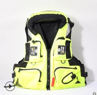Sea Fishing Life Jacket Rock Fishing Fishing Waistcoat Multi-Function Portable Swimming Large Buoyancy - P's One-Stop Shop 