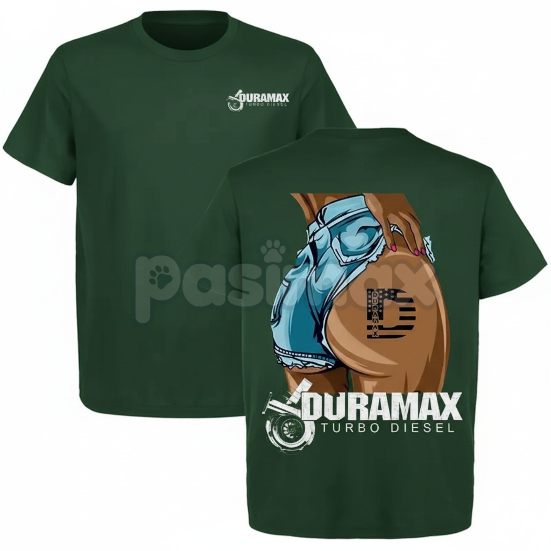 Sexy Duramax Babe 2 Sides T-shirt - Truck & Car Enthusiast Shirt, Diesel Performance Apparel, Bold Women's Truck Fan Gift - P's One-Stop Shop 