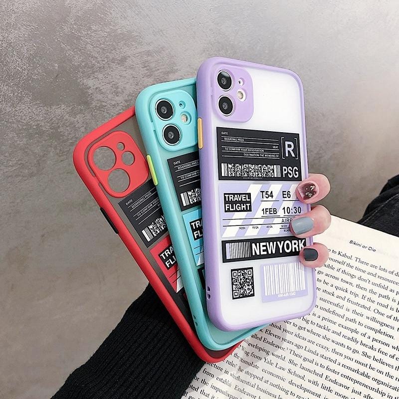 Shockproof Travel Label iPhone Case - P's One-Stop Shop 
