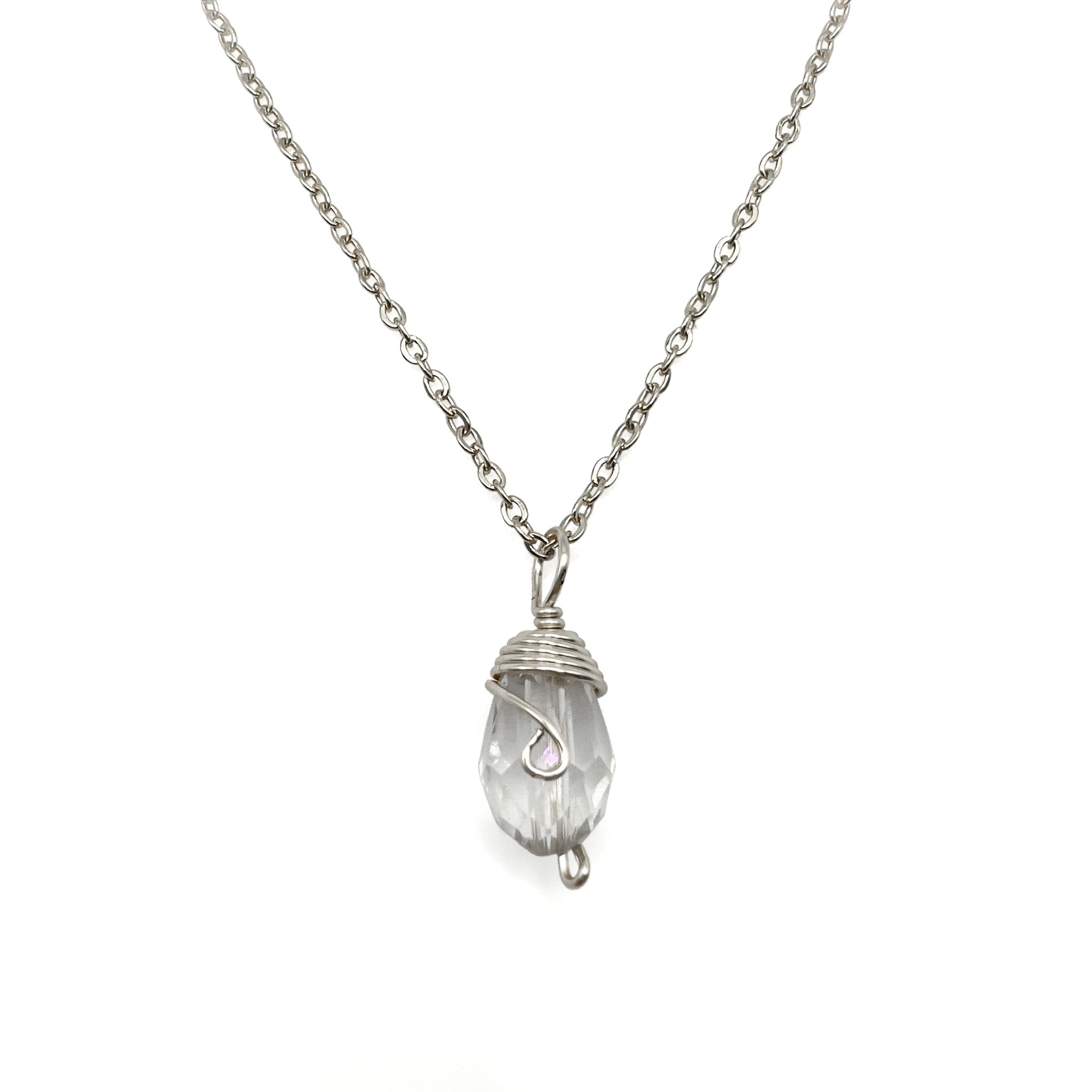 Silver Birthstone necklace - P's One-Stop Shop 