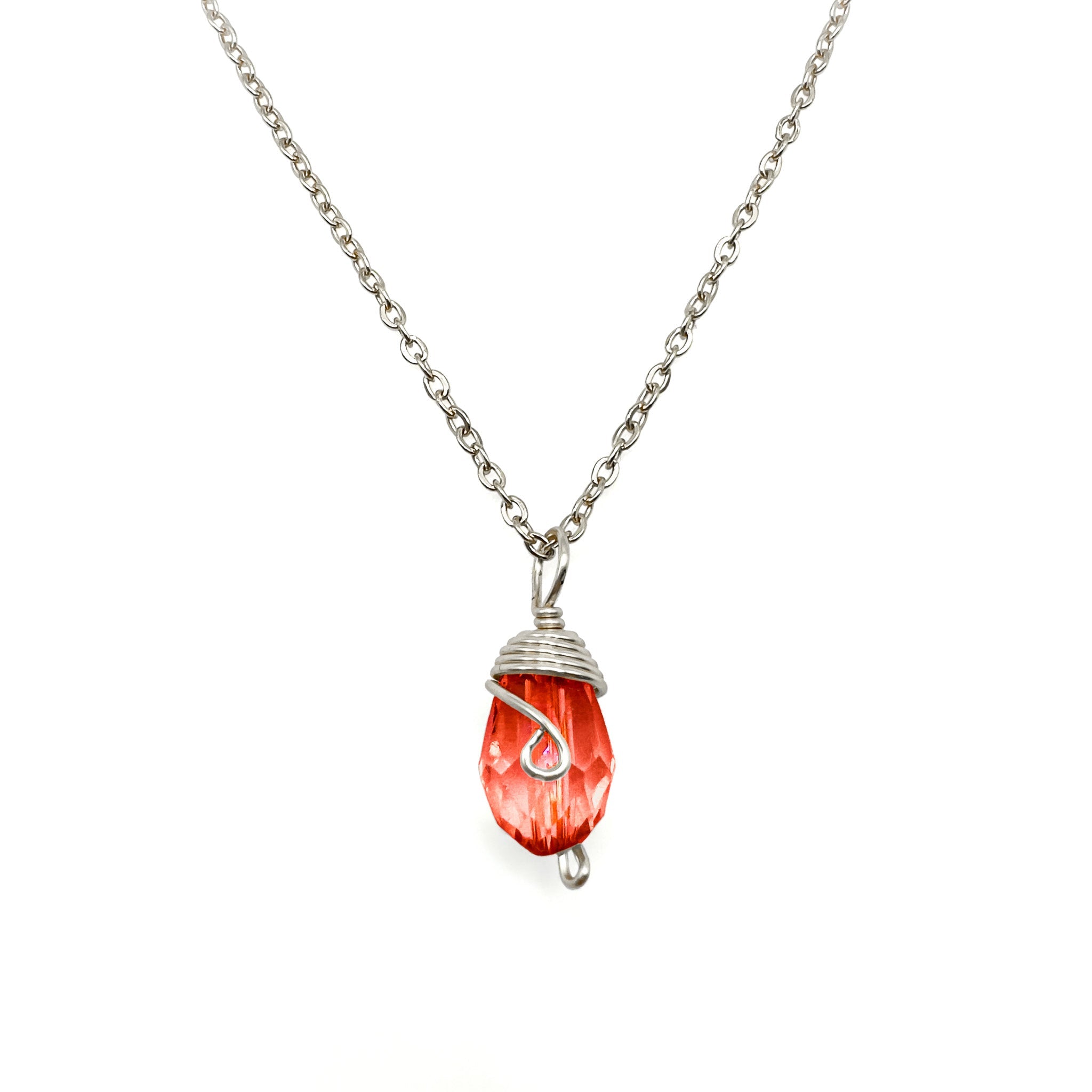 Silver Birthstone necklace - P's One-Stop Shop 