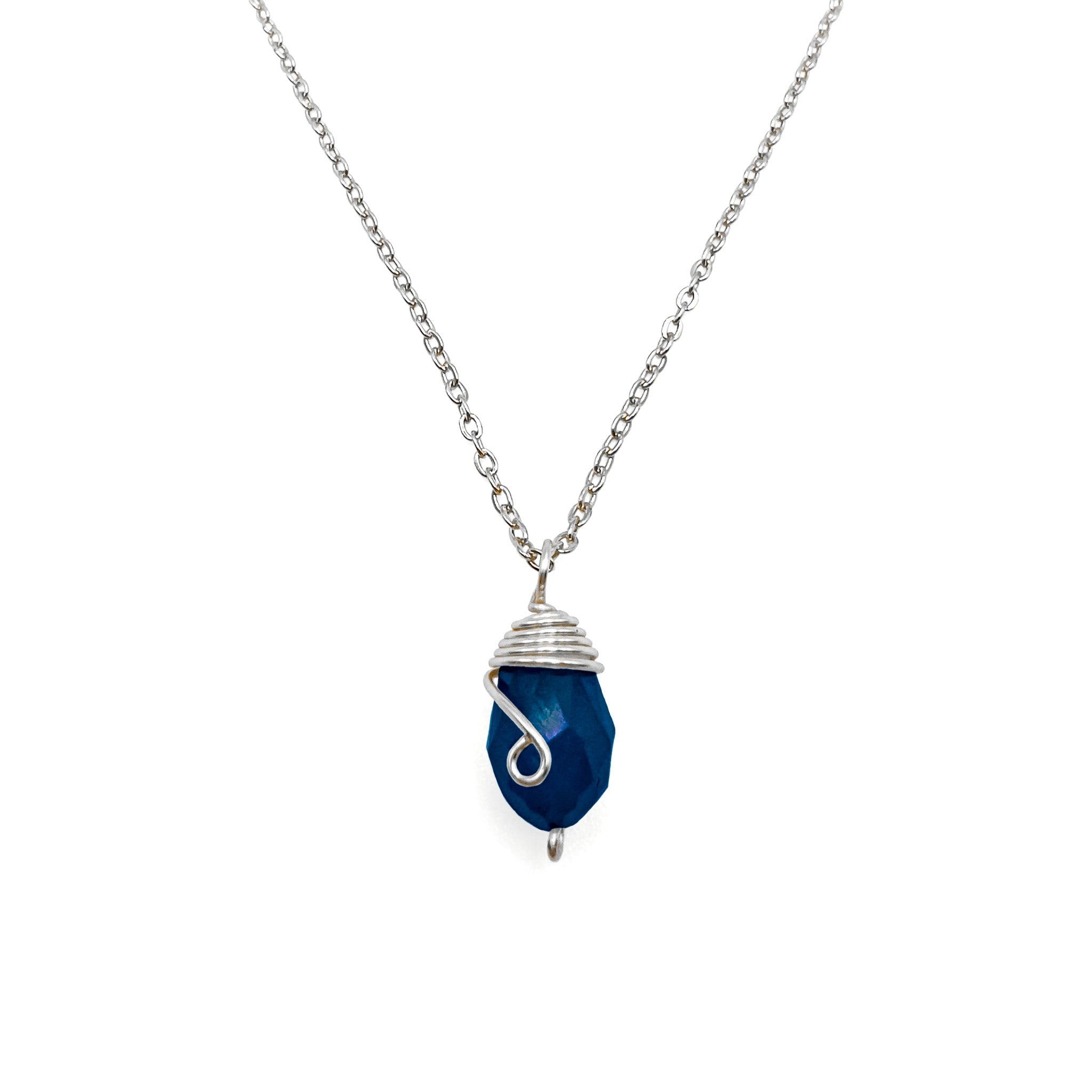 Silver Birthstone necklace - P's One-Stop Shop 