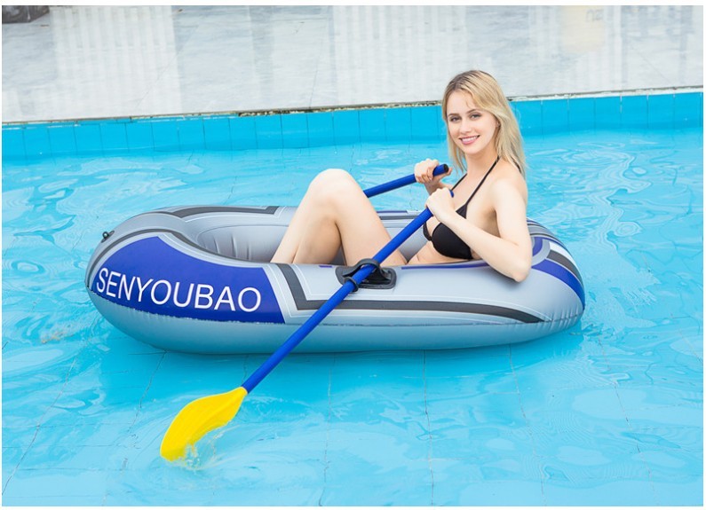Single Boat Double Inflatable Boat Kayak PVC Boat Hovercraft Fishing Boat - P's One-Stop Shop 