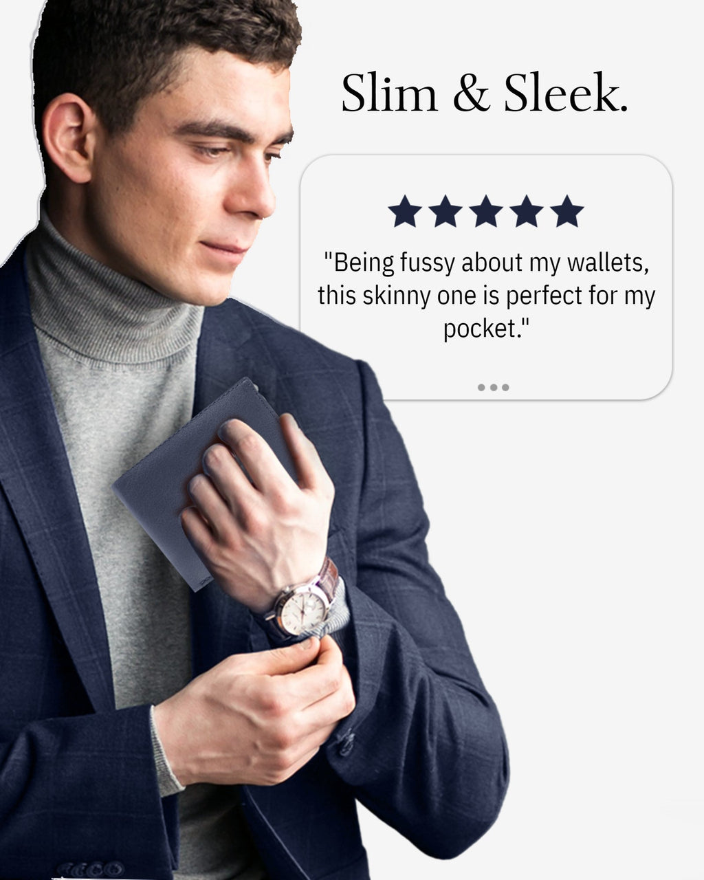 Slim Bifold Wallet With ID Window - P's One-Stop Shop 