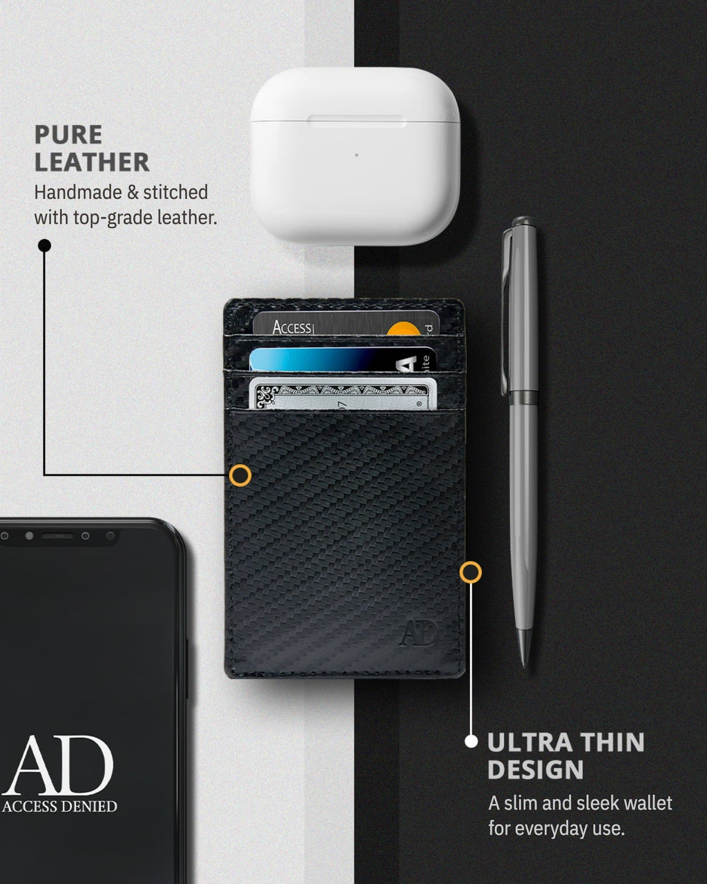 Slim Minimalist Card Holder - P's One-Stop Shop 