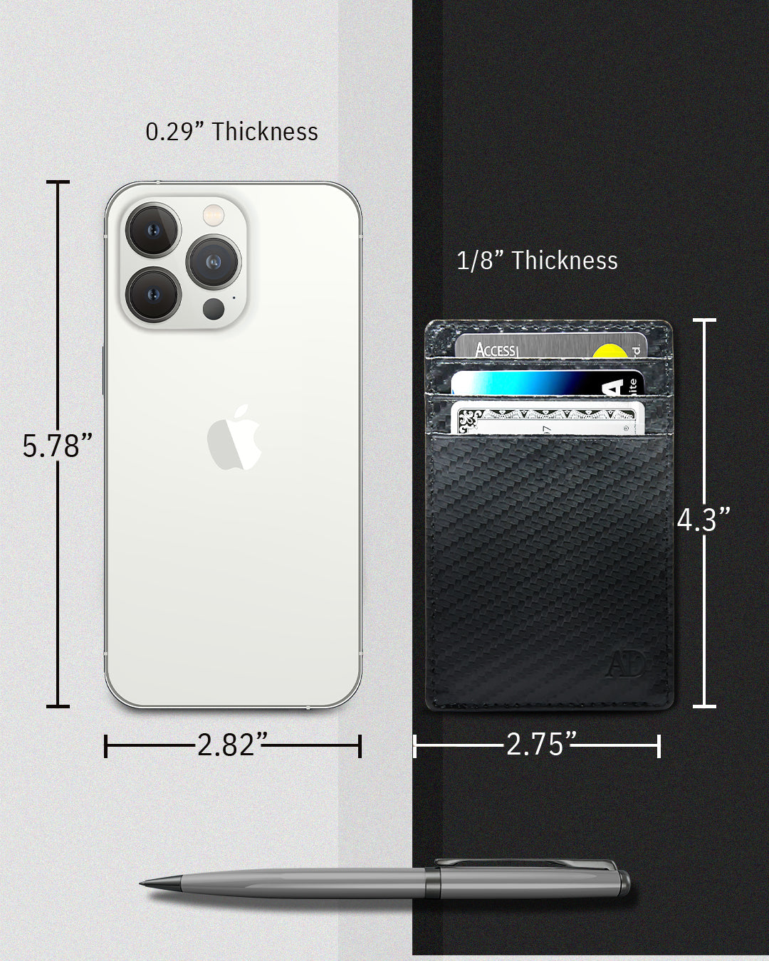 Slim Minimalist Card Holder - P's One-Stop Shop 