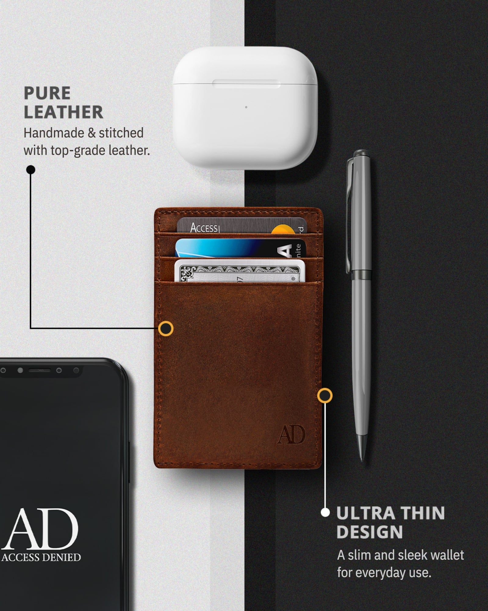 Slim Minimalist Card Holder - P's One-Stop Shop 