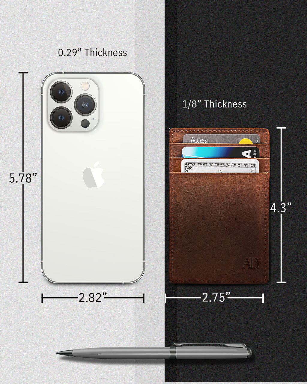 Slim Minimalist Card Holder - P's One-Stop Shop 