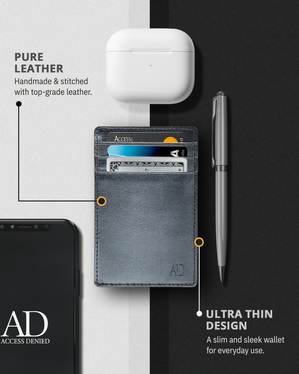 Slim Minimalist Card Holder - P's One-Stop Shop 