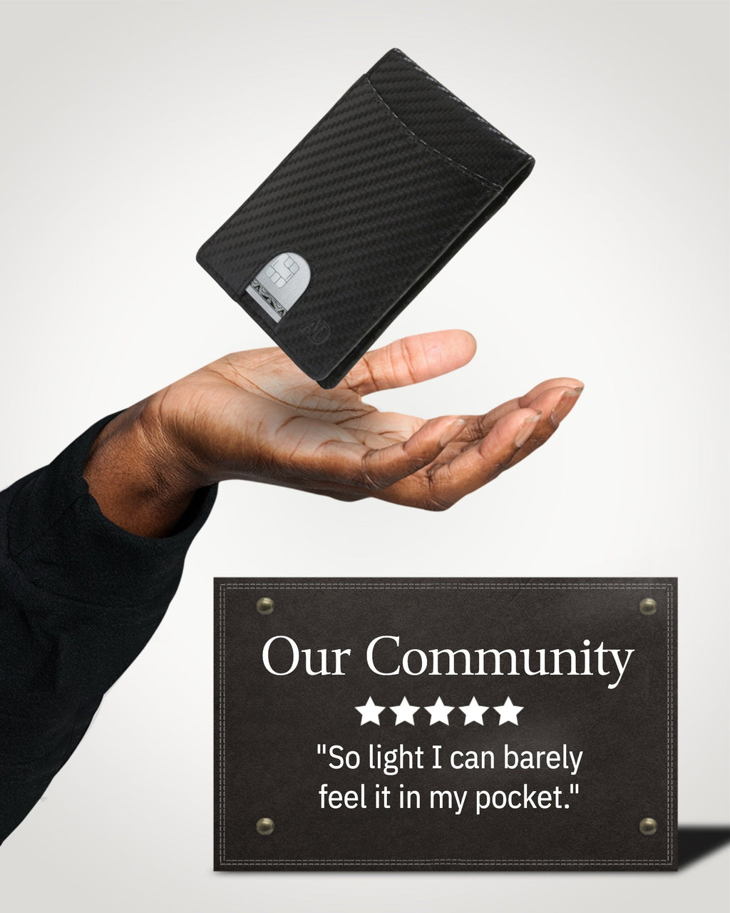 Slim Money Clip Bifold Wallet - P's One-Stop Shop 