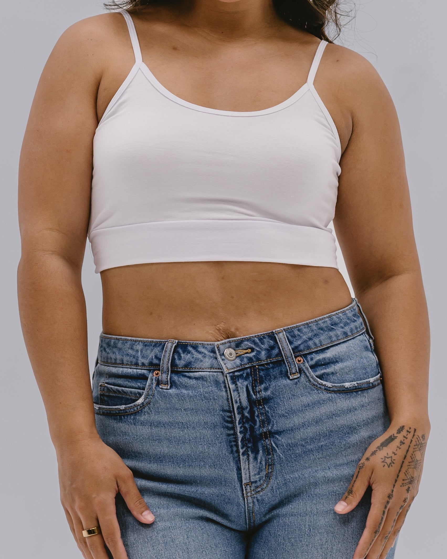 Spaghetti Strap Cami Halftee - P's One-Stop Shop 
