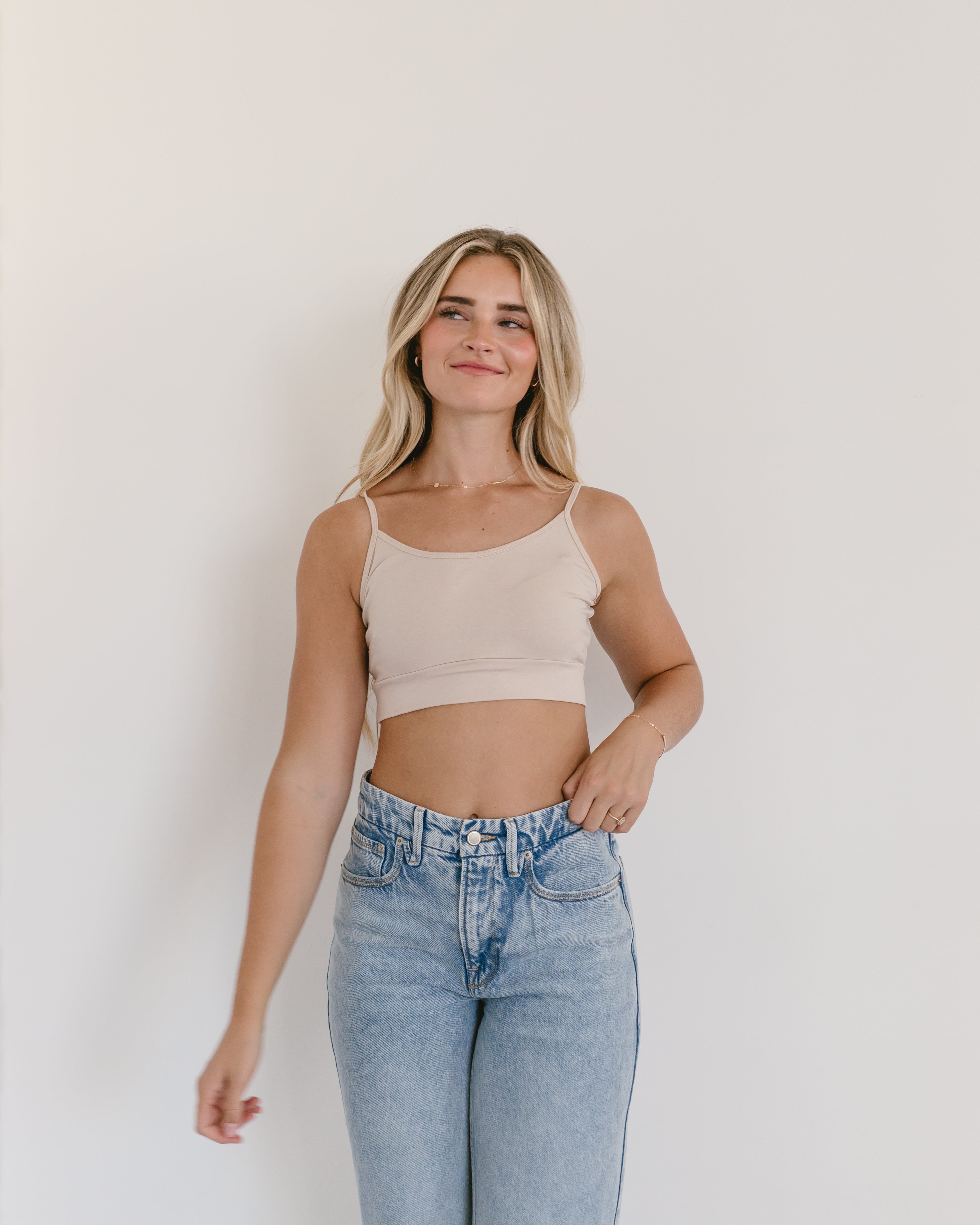 Spaghetti Strap Cami Halftee - P's One-Stop Shop 