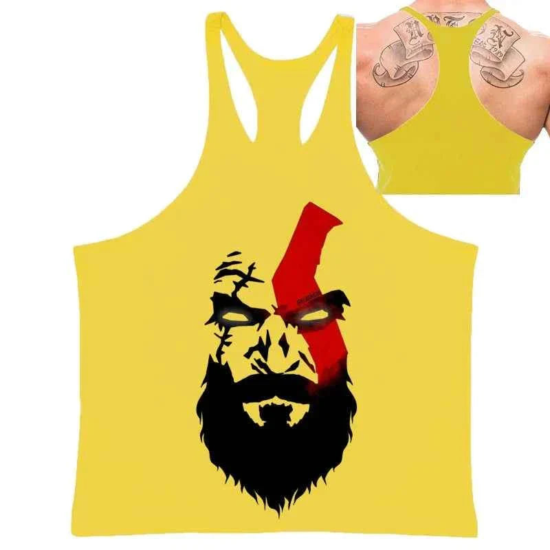 Spartan Print Men's Gym Tank Tops - P's One-Stop Shop 