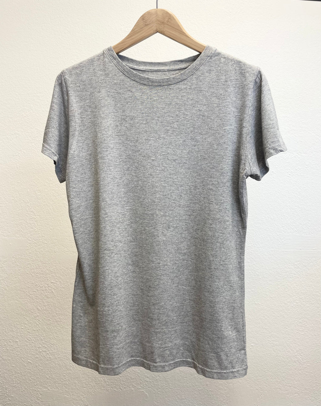 Spun Bamboo Women's Bamboo/Cotton Short Sleeve Crew Neck T-Shirt - Heather Grey - P's One-Stop Shop 