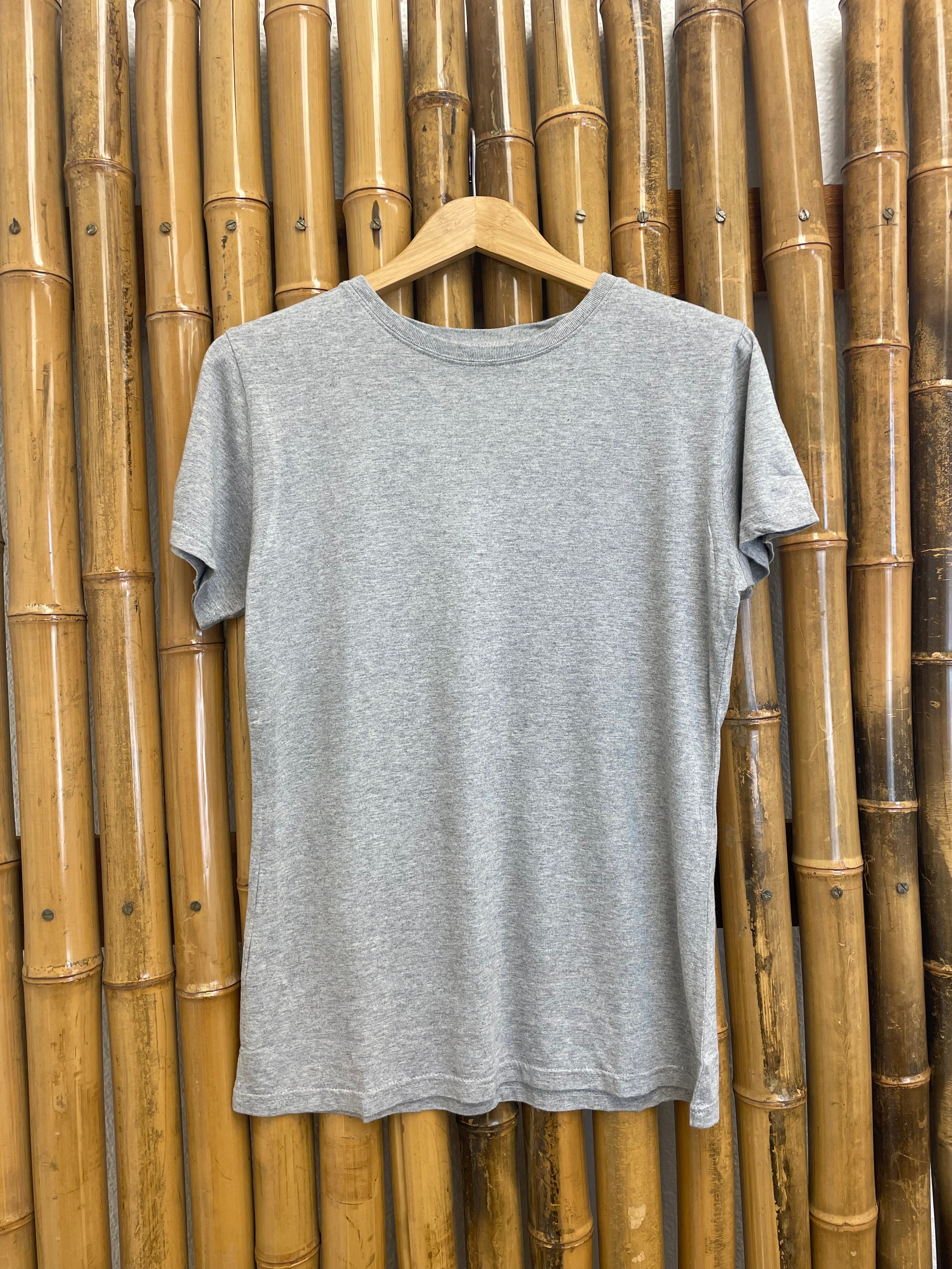 Spun Bamboo Women's Bamboo/Cotton Short Sleeve Crew Neck T-Shirt - Heather Grey - P's One-Stop Shop 