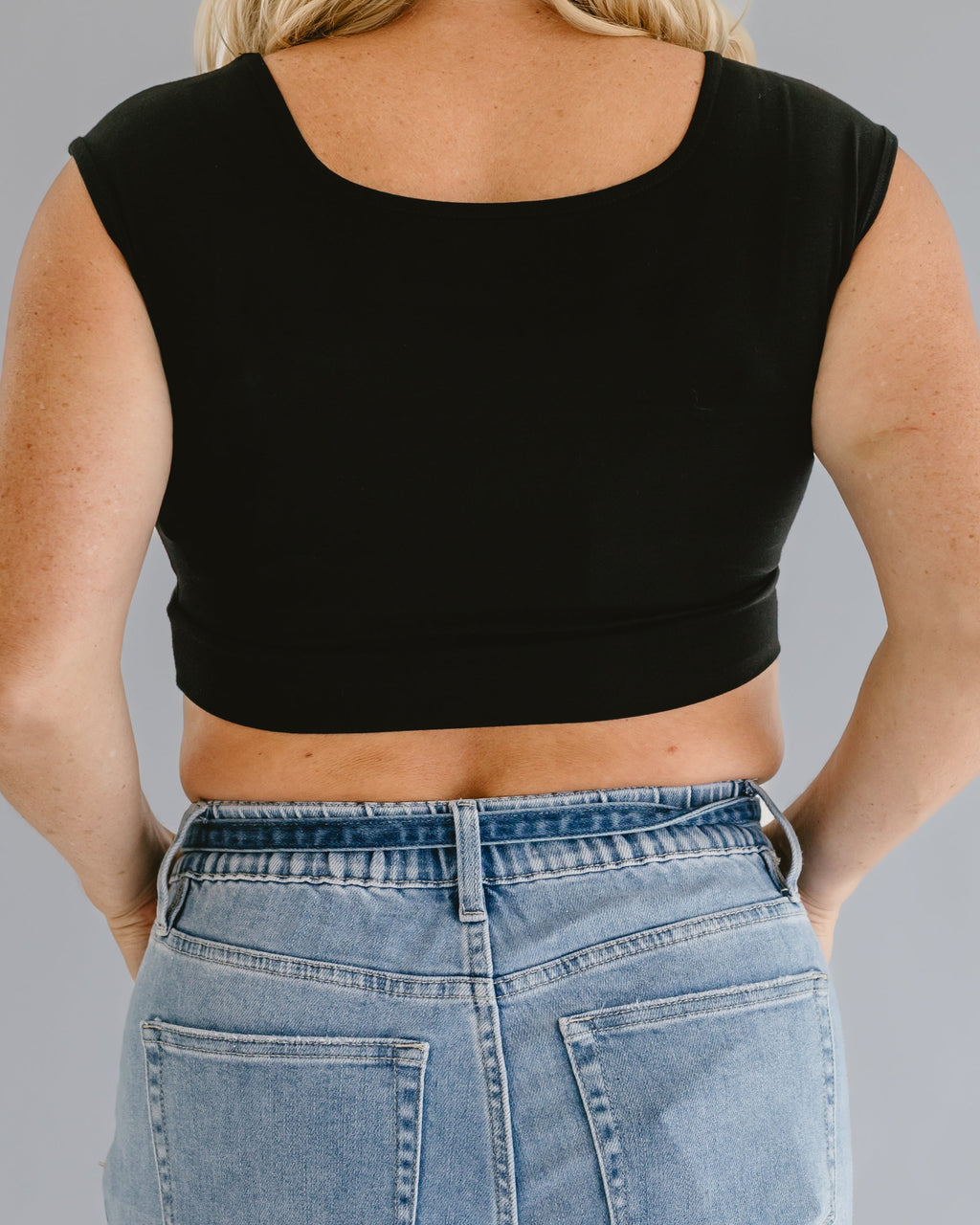 Square Neck Basic Cap Sleeve - P's One-Stop Shop 