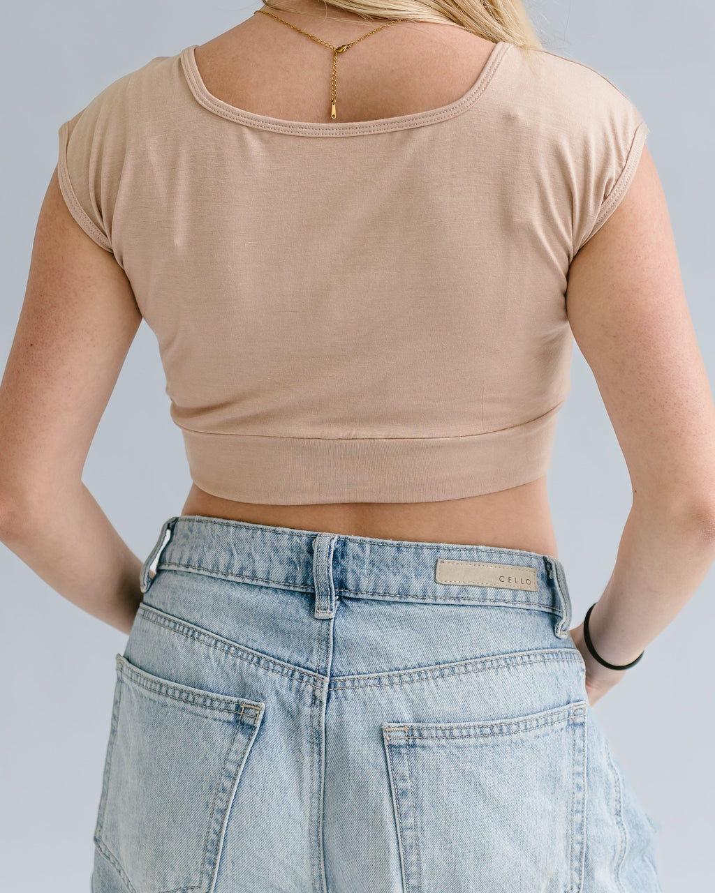 Square Neck Basic Cap Sleeve - P's One-Stop Shop 