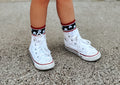 Stars and Stripes 4th of July Socks - Infant, Toddler, Youth & Adult Sizes - P's One-Stop Shop 