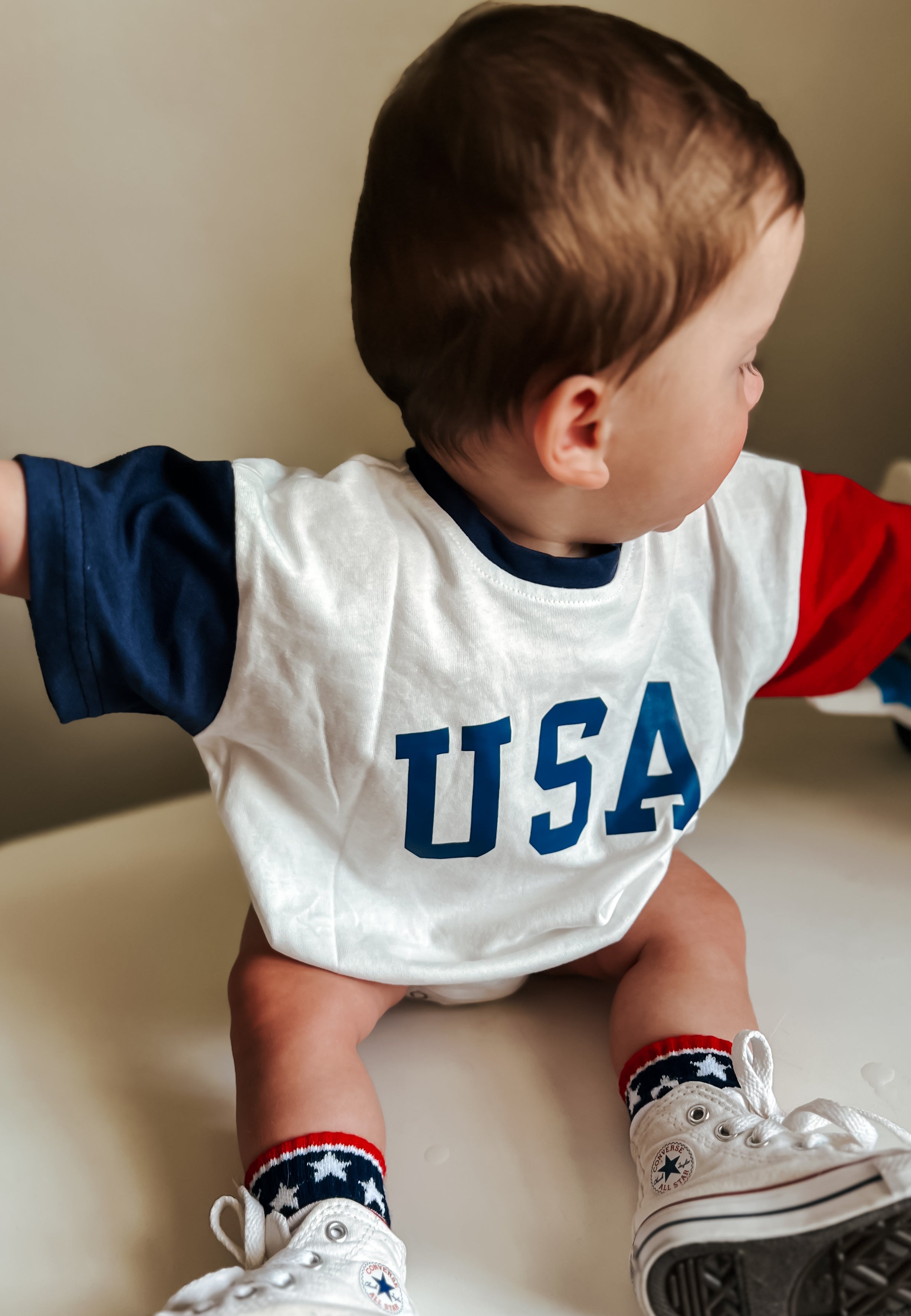 Stars and Stripes 4th of July Socks - Infant, Toddler, Youth & Adult Sizes - P's One-Stop Shop 