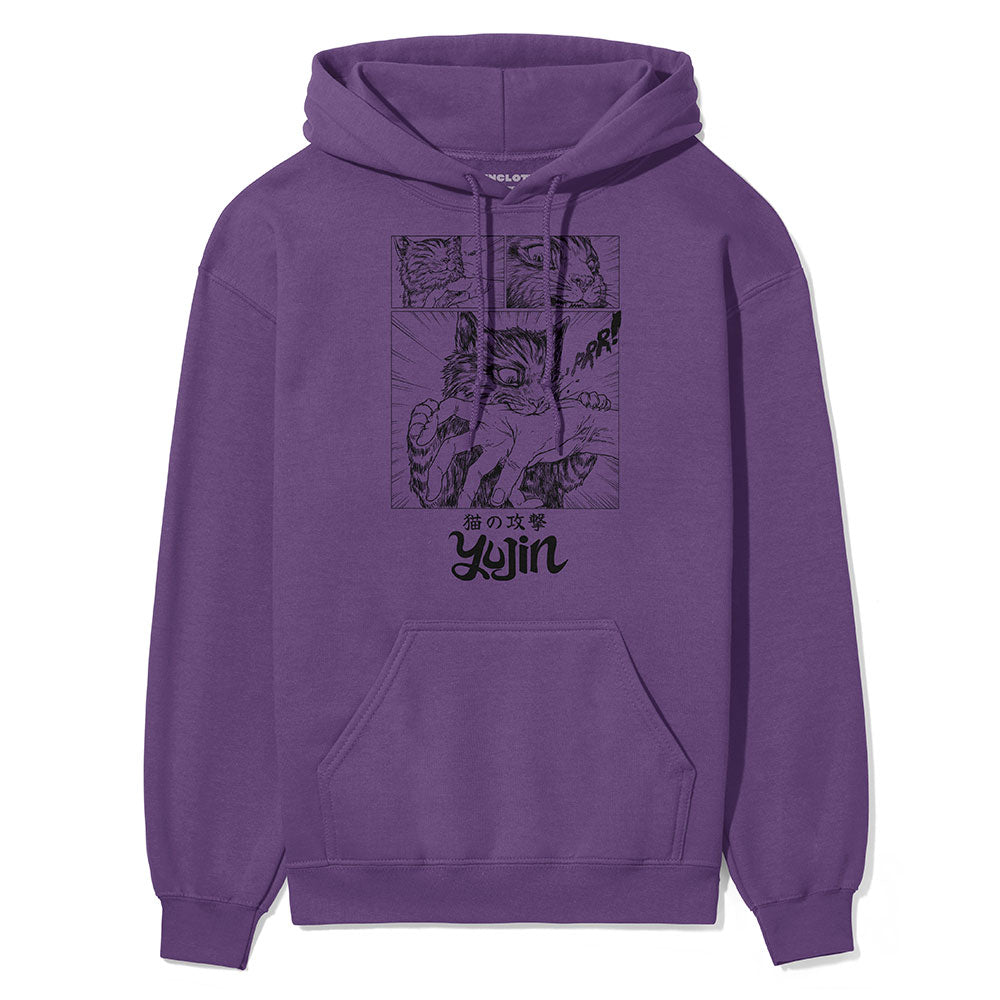 Sudden Attack Cat Hoodie - P's One-Stop Shop 