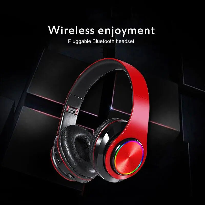 Super Bass Wireless Bluetooth Headphones Foldable Stereo Earphones Headsets Mic - P's One-Stop Shop 