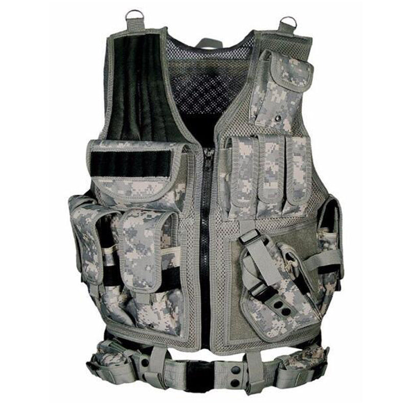 Tactical Vest Military Combat Army Armor Vests Molle Airsoft Plate Carrier Swat Vest Outdoor Hunting Fishing CS Training Vest - P's One-Stop Shop 