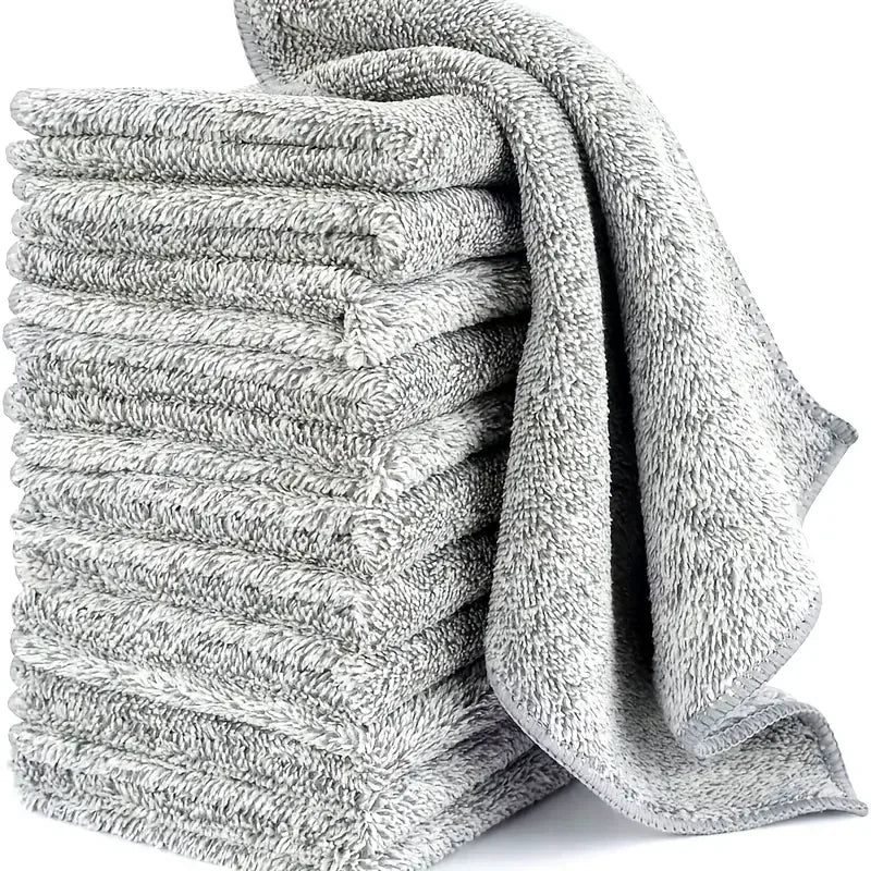 Thicken Microfiber Cleaning Cloths Lint Free Microfiber Cleaning Towel Cloths Reusable Cleaning Towels Absorbent for Car Window - P's One-Stop Shop 